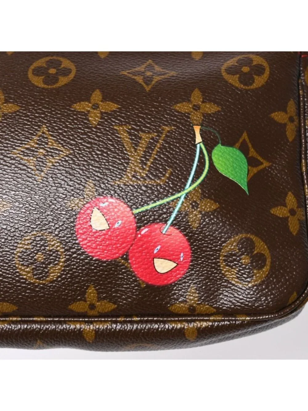 Louis Vuitton Monogram Cherry Pochette Accessoires Pouch Takashi Murakami